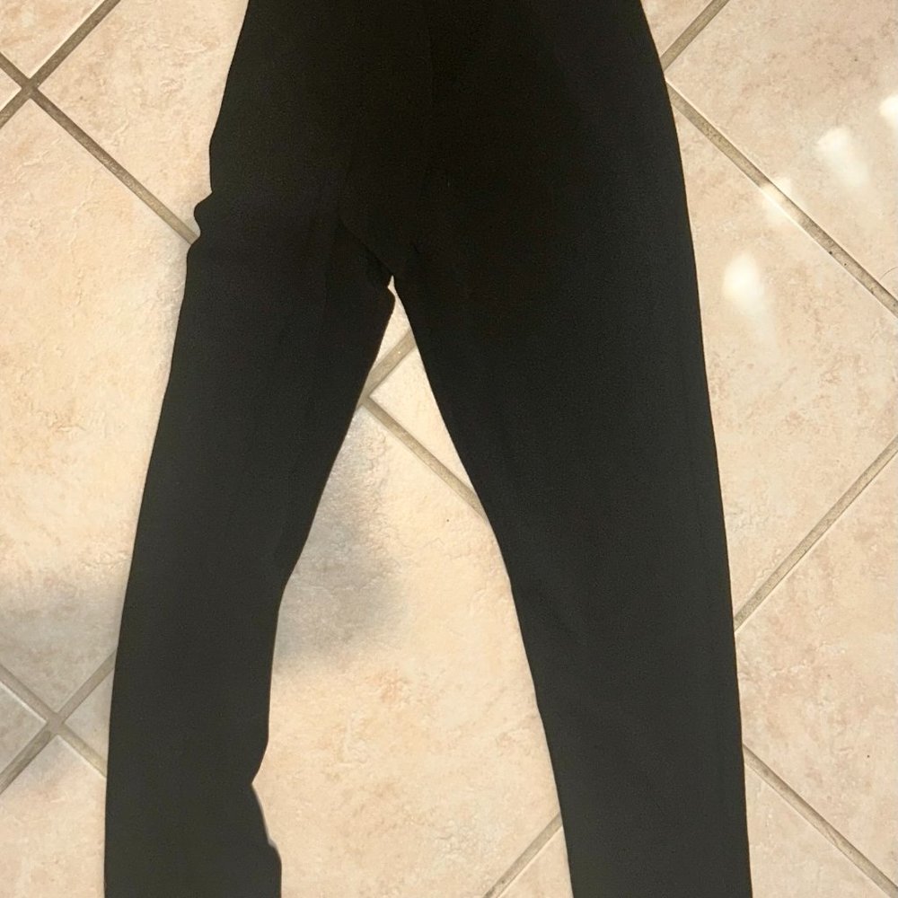 Tie Front Cropped Tailored Pants - Picture 2 of 2